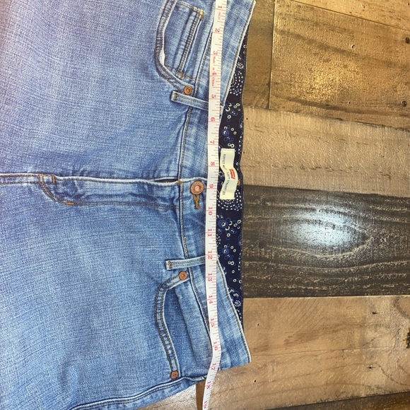Levi's Perfect Waist 525 Straight Leg Denim Blue Jeans Women's Size 16 M Pockets - Picture 8 of 10